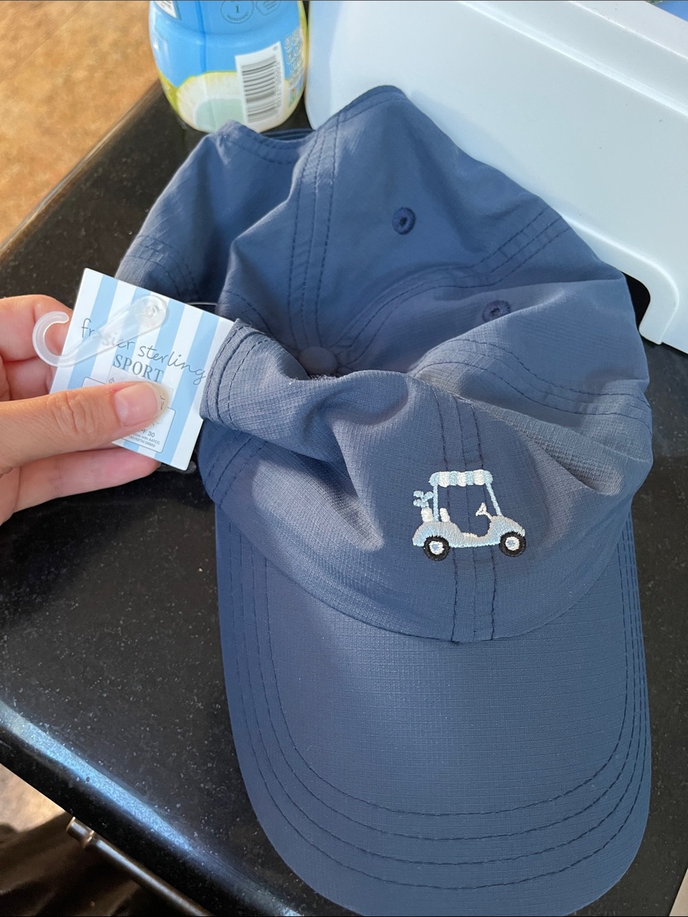 Frazier Sterling Navy Blue Golf Cart Cap